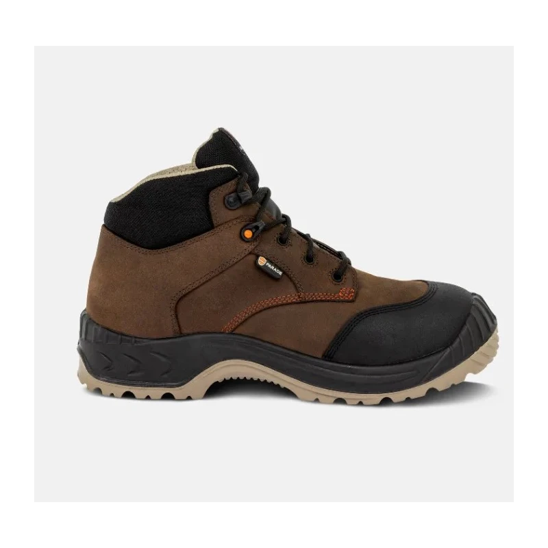 Parade Brown Composite Toe Capped Unisex Ankle Safety Boots Size EU 41, UK 7, SRC Slip Resistant, EN ISO 07NOUMEA1823PT41