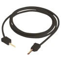Staubli Connector Test Lead 10A, 30 V AC, 60 V DC, Black, 600 mm Lead Length 28.0033-060-21
