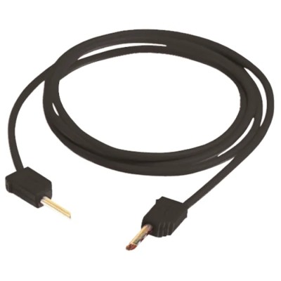 Staubli Connector Test Lead 10A, 30 V AC, 60 V DC, Black, 600 mm Lead Length 28.0033-060-21