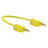 Staubli Connector Test Lead 10A, 30 V AC, 60 V DC, Yellow, 500 mm Lead Length 28.0039-050-24