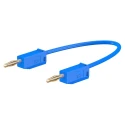 Staubli Connector Test Lead, 10A, 30 V AC, 60 V DC, Blue, 300 mm Lead Length 28.0039-030-23