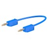 Staubli Connector Test Lead, 10A, 30 V AC, 60 V DC, Blue, 300 mm Lead Length 28.0039-030-23