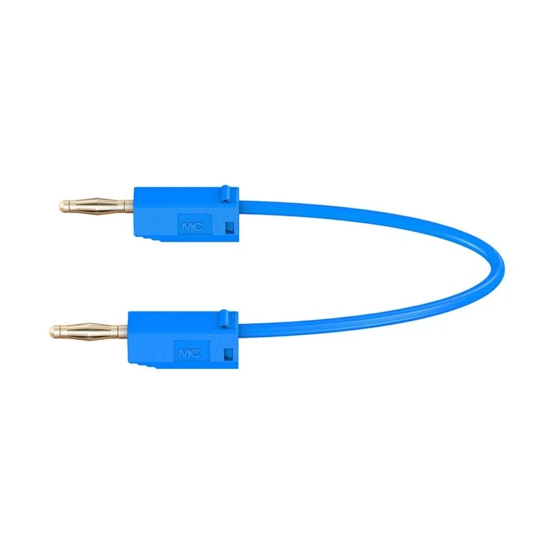 Staubli Connector Test Lead, 10A, 30 V AC, 60 V DC, Blue, 300 mm Lead Length 28.0039-030-23