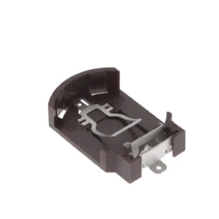 RS PRO CR2032 Battery Holder Leaf Spring Surface Mount High Temperature Thermoplastic 5.8mm Height 24.1mm Length CR2032