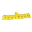 Vikan Yellow Washing Brush Broom with Polypropylene Bristles for Floors and Walls 70626