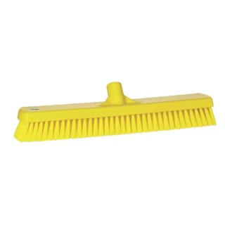 Vikan Yellow Washing Brush Broom with Polypropylene Bristles for Floors and Walls 70626