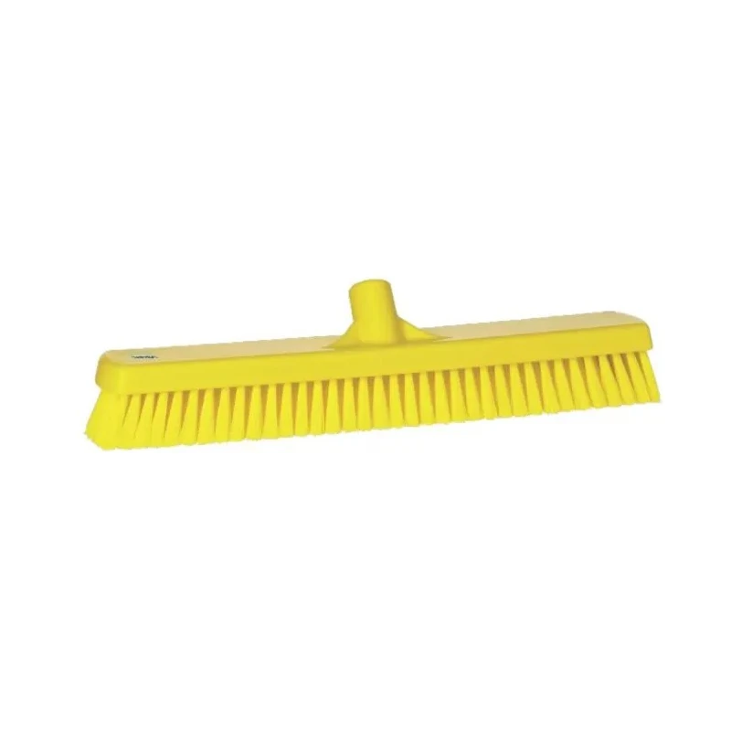 Vikan Yellow Washing Brush Broom with Polypropylene Bristles for Floors and Walls 70626