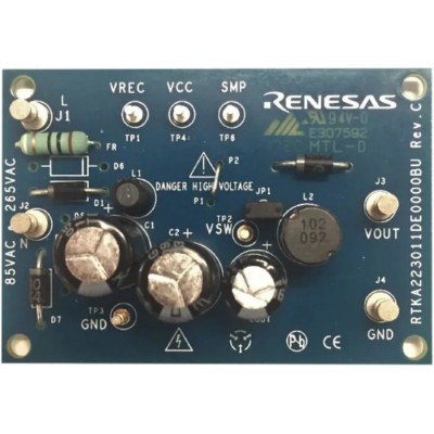 Renesas Electronics RAA223011 Evaluation Board Buck Converter for RAA2230114GP3NA0 RTKA223011