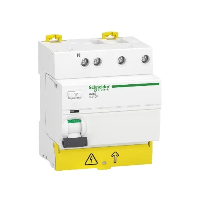 Schneider Electric Residual Current Circuit Breaker Acti9 iIG40K Series 25A 3+N-Pole 30 mA Type AC 500 A 230V ac A9R69725