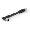 TE Connectivity Sensor Actuator Cable M12 L-Code Male 4 Way Right Angle to Female 4 Way Straight 1.5 m T4152AC9L14-003