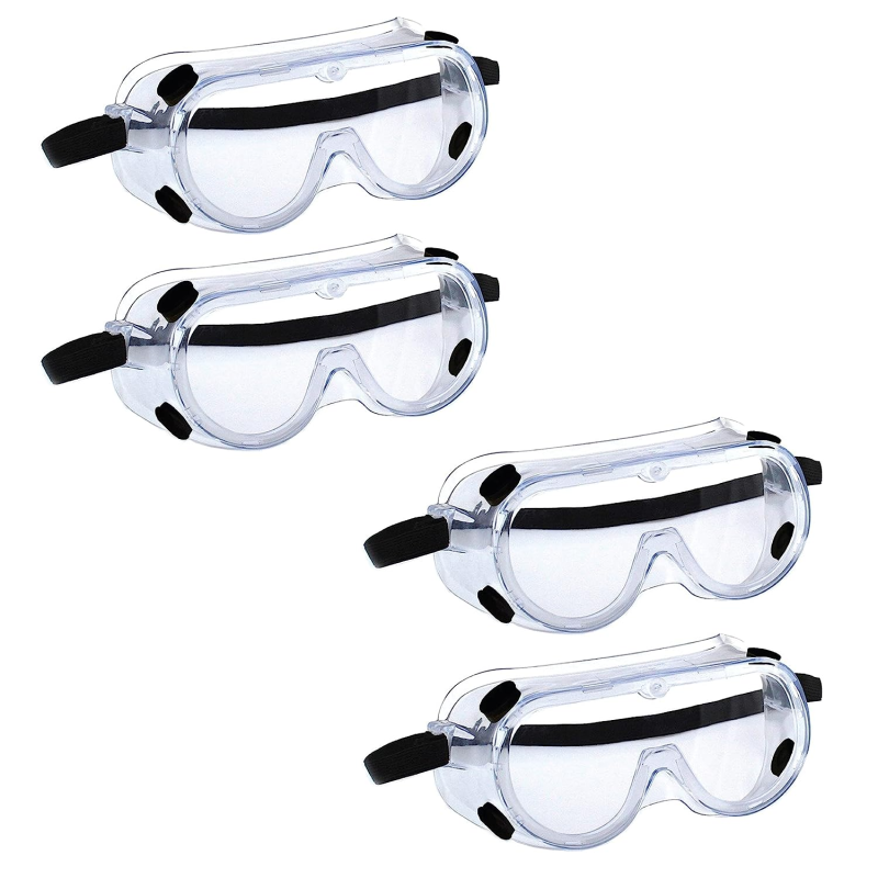 robustt-safety-goggles-for-chemical-protection-with-an-adjustable-strap-and-minimum-lens-fogging-pack-of-4-58157