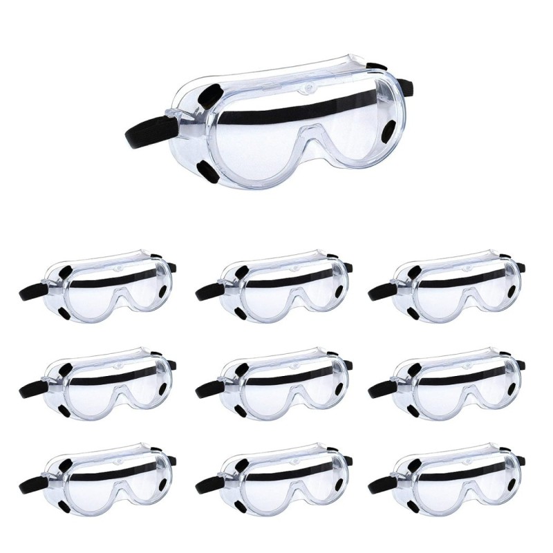 robustt-safety-goggles-for-chemical-protection-with-an-adjustable-strap-and-minimum-lens-fogging-pack-of-10-58159