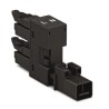 WAGO 890 Series Connector Female Cage Clamp 2-Pole 16A 3-Way IP20 250V 890-1634