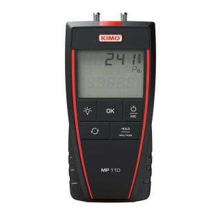 KIMO Differential Manometer With 2 Pressure Ports, Max Pressure Measurement 1000 Pa MP 110 S