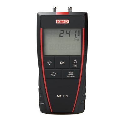 KIMO Differential Manometer With 2 Pressure Ports, Max Pressure Measurement 1000 Pa MP 110 S