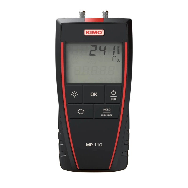 KIMO Differential Manometer With 2 Pressure Ports, Max Pressure Measurement 1000 Pa MP 110 S
