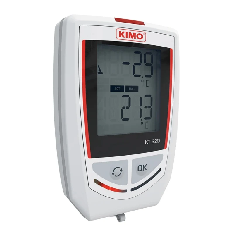 KIMO Temperature & Humidity Temperature Monitor USB, 3 Channel, RSCAL KT220-O