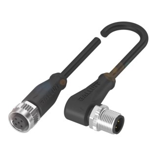 BALLUFF Female 4 Way Straight to Male 4 Way M12 Sensor Actuator Cable 7 m BCC0JCU