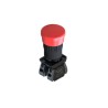 RS PRO Twist Release Emergency Stop Push Button Panel Mount 22 mm Cutout 1 NO/1 NC IP65 IP65