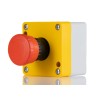 RS PRO Twist Release Emergency Stop Push Button Surface Mount 2 NC Thermoplastic Red IP65 24V AC 242-0845