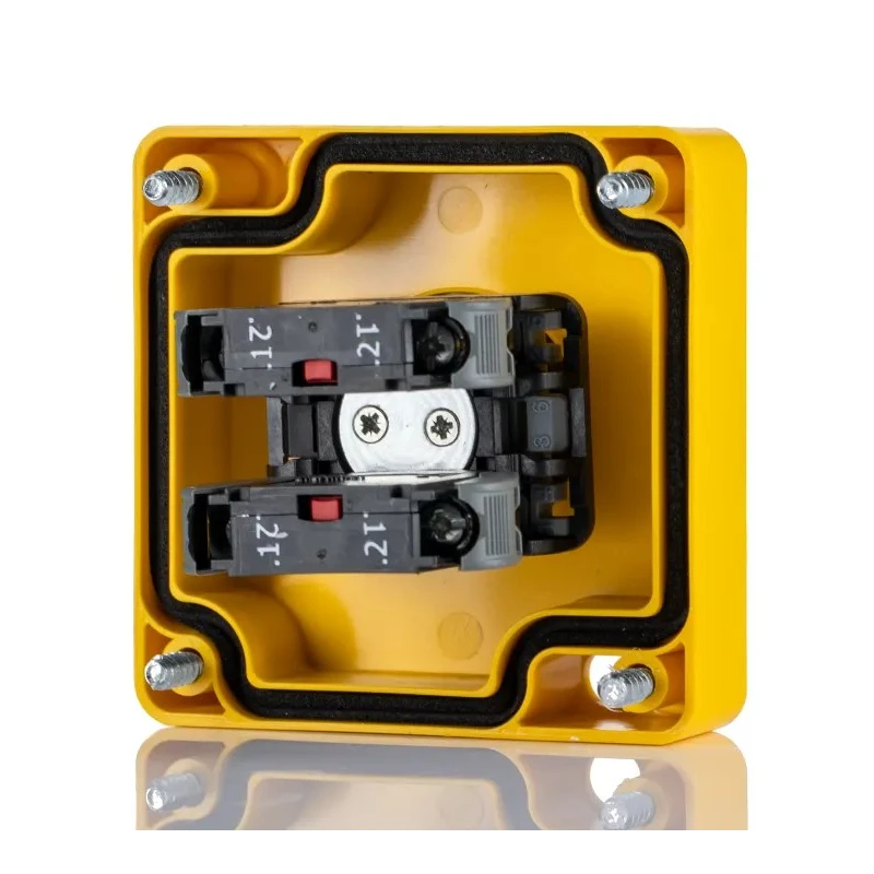 RS PRO Twist Release Emergency Stop Push Button Surface Mount 2 NC Thermoplastic Red IP65 24V AC 242-0845