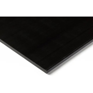 RS PRO Black POM-C Acetal Solid Plastic Sheet 500 mm x 300 mm x 12 mm 282-0193