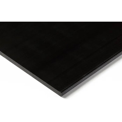 RS PRO Black POM-C Acetal Solid Plastic Sheet 500 mm x 300 mm x 12 mm 282-0193