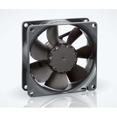ebm-papst 8400 N Series DC Axial Fan 24V DC 2.8W 79 m³/h 120mA Max IP20 80x80x25 mm 