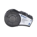 Brady Black on White Laminated Thermal Transfer Nylon Cloth Label, 19.05 mm Width, 12.7 mm Length M21-11-499