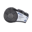 Brady Black on White Thermal Transfer Nylon Cloth Label 38.1 mm Width, 19.05 mm Length M21-136-499
