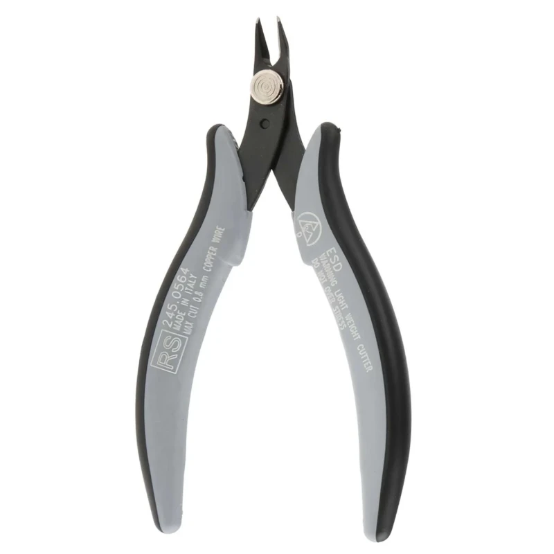 RS PRO Flush ESD Safe Cable Cutter, Side Cutter 132mm Overall Length, 0.8mm Max Cutting Capacity 245-0564