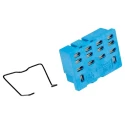 Finder 96 Series 8 Way 250V AC 15A DIN Rail Relay Socket Model 96.14SMA