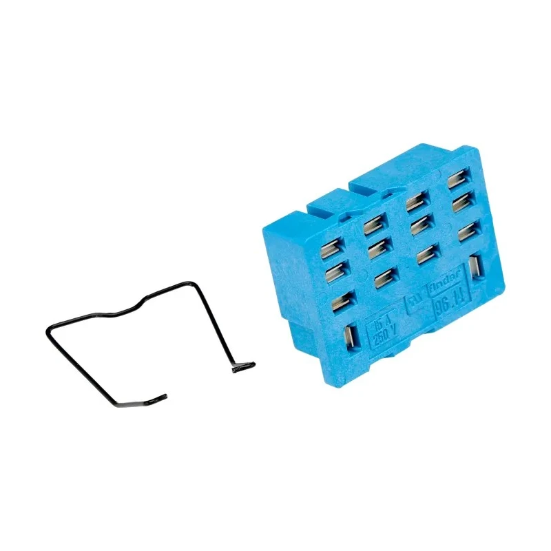 Finder 96 Series 8 Way 250V AC 15A DIN Rail Relay Socket Model 96.14SMA