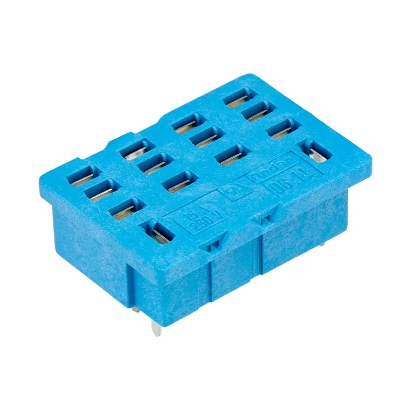 Finder 96 Series 8 Way 250V AC 15A DIN Rail Relay Socket Model 96.14SMA