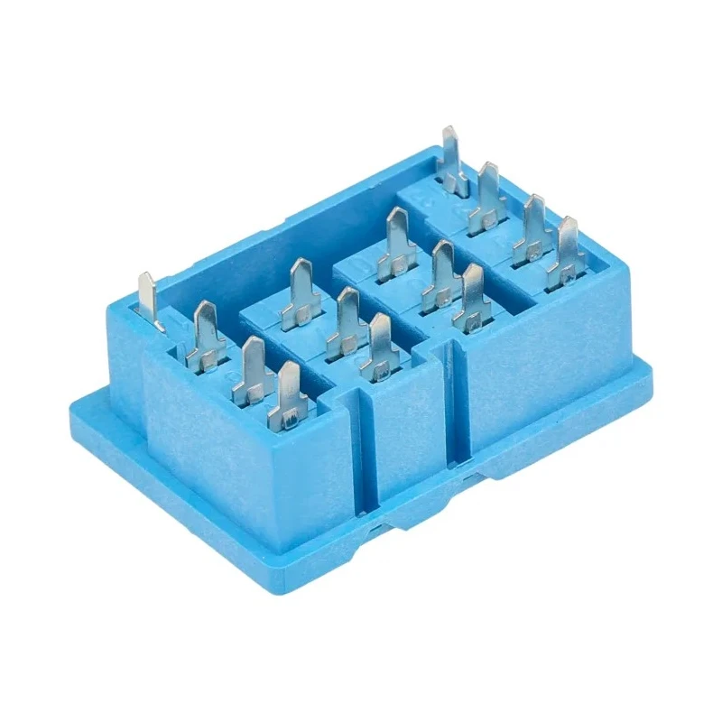 Finder 96 Series 8 Way 250V AC 15A DIN Rail Relay Socket Model 96.14SMA
