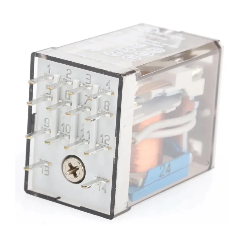 Finder PCB Power Relay 4PDT 24V DC Coil Voltage 7A Switching Current Silver Alloy Contacts 55.14.9.024.0000