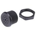 Sonitron 73 dB Panel Mount Continuous Internal 26 mm Piezo Buzzer Component 140 mm SC235A BLACK