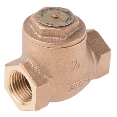 RS PRO Bronze Threaded R Single Check Valve 1/2 in, 25 bar 282-0828