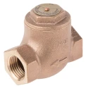 RS PRO Bronze Threaded R Single Check Valve 1/2 in, 25 bar 282-0828