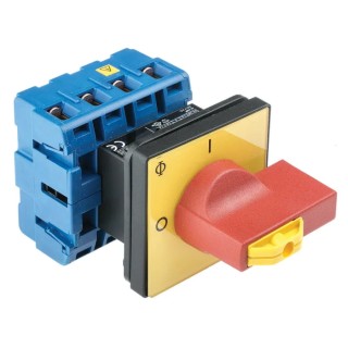 Kraus & Naimer 4-Pole Panel Mount Isolator Switch IP65, 40A, 5.5W KG41B.T204/GBA007.E