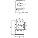 Kraus & Naimer 4-Pole Panel Mount Isolator Switch, IP65, 25A Switching Current, 240V AC, 5.5W Switching KG20B.T204/GBA007.E