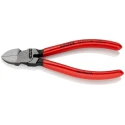 Knipex Diagonal Plastic Cutter, Bi-Metal Handle, Steel Jaw, 140mm Length, Maximum Cutting Capacity 2mm 72 01 140