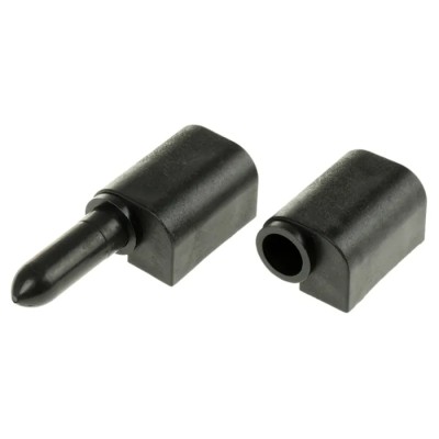 Southco Barrel Hinge Nylon Lift Off Pin, Bright Chrome Chrome Plated Polished Finish 78mm Length 96-50-410-11