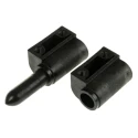 Southco Barrel Hinge Nylon Lift Off Pin, Bright Chrome Chrome Plated Polished Finish 78mm Length 96-50-410-11