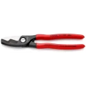 Knipex Twin Cutting Edge Cable Cutter Plastic Coated Grip 200mm 95 11 200