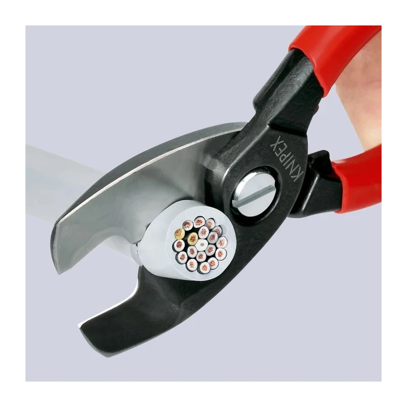 Knipex Twin Cutting Edge Cable Cutter Plastic Coated Grip 200mm 95 11 200