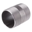 RS PRO Black Malleable Iron Fitting Nipple Male 3 in to Male 3 in 282-2537