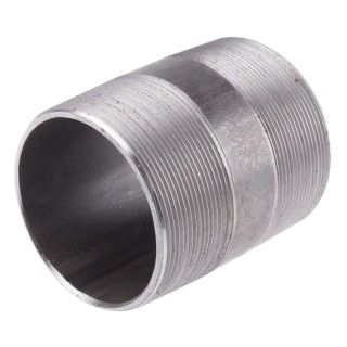 RS PRO Black Malleable Iron Fitting Nipple Male 3 in to Male 3 in 282-2537