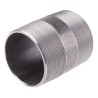 RS PRO Black Malleable Iron Fitting Nipple Male 3 in to Male 3 in 282-2537