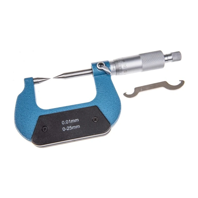 RS PRO External Micrometre Metric 0-25 mm Measurement ±0.004 mm Accuracy 0.01 mm Resolution 248-9180